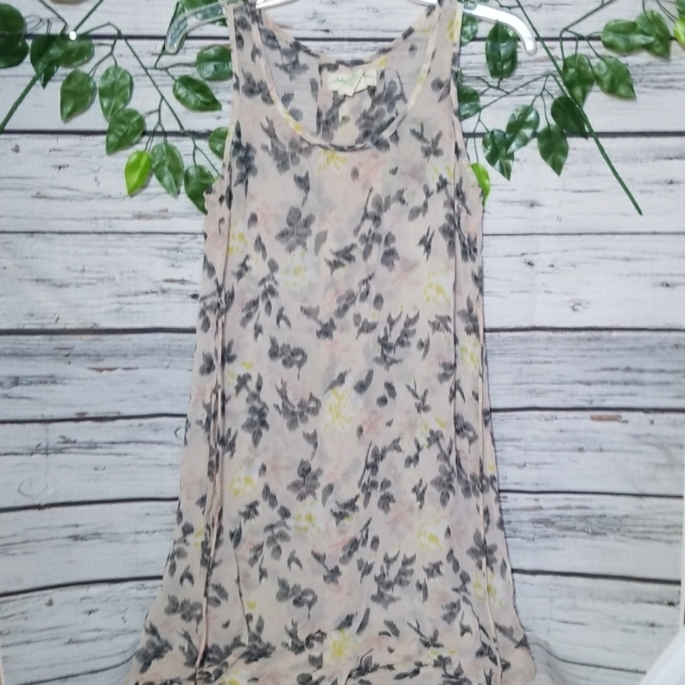 Staring at Stars sheer flowy sleeveless dress XS
